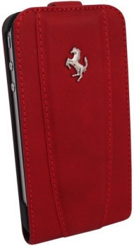 Чехол Ferrari Modena Collection для iPhone 4/4S Flip Red (FEFLIP4R)